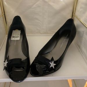 Mark Jacobs designer women shoes peep toe medium heels new